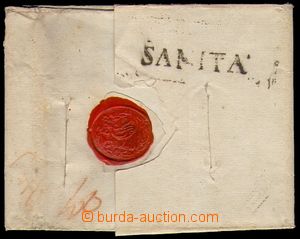 86535 - 1840? přebal skládaného dopisu bez frankatury, tzv. CHOLE