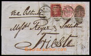 86548 - 1876 skládaný dopis zaslaný do Terstu, vyfr. zn. Mi.16 + 