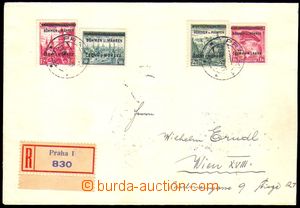 86595 - 1939 filatelisticky motivovaný R-dopis do Vídně, vyfr. zn