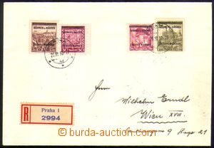 86597 - 1939 filatelisticky motivovaný R-dopis do Vídně, vyfr. zn