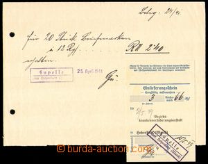86750 - 1939-41 poštovna LUPELLE / über Hohenstadt (March), Lupěn