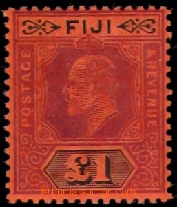 86764 - 1912 Mi.55, Eduard VII., hodnota 1£, dobře centrovaná