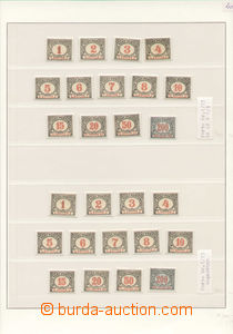 86771 - 1904 Mi.1-13, 2x kompletní série, ŘZ 12½ a nezoubkov