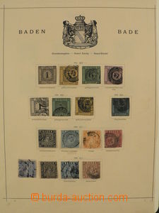 86774 - 1851-90 GERMAN STATES  Baden, Brunswick, Württemberg, Olden