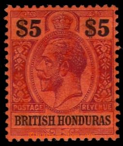 86776 -  Mi.75, George V., value 5$, sought stamp, c.v.. 300€