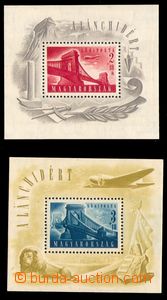 86780 - 1948 Mi.Bl.12, aršík Mosty, svěží + Mi.Bl.13, aršík M