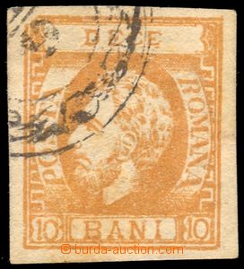 86781 - 1871 Mi.27x, hodnota 10B Karel I., pruhovaný papír, krásn