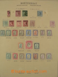 86794 - 1876-1918 MONTSERRAT  sbírka 43ks známek, obsahuje Mi.11-2