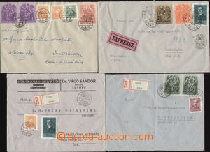 86882 - 1938-39 comp. 4 pcs of letters from annexed Lučenec, 2x Reg