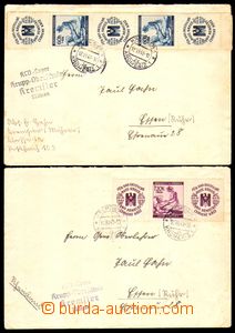86887 - 1941 KLV KROMĚŘÍŽ  comp. 2 pcs of letters with print pos