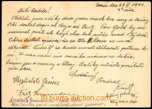 86893 - 1941 C.C. TEREZIN-THERESIENSTADT    correspondence card with