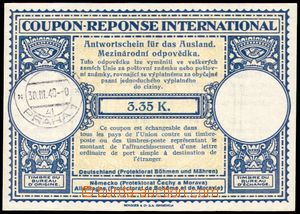 86910 - 1940 CMO2, hodnota 3,35K, DR Prag 1/ 30.XII.40, (kat. Michel