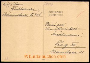 86912 - 1943 C.C. TEREZIN-THERESIENSTADT   card from July 1943, with