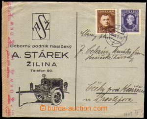 86999 - 1942 Odborný podnik hasičský A. Stárek, Žilina, reklamn
