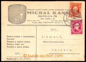 87007 - 1940 Maxa K5, firemní lístek s přítiskem firmy Michael K