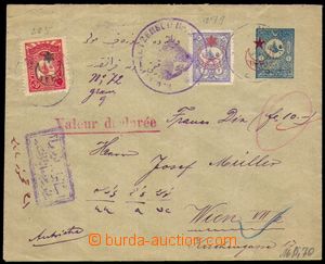 87027 - 1916 postal stationery cover Mi.U34 sent as money letter to 
