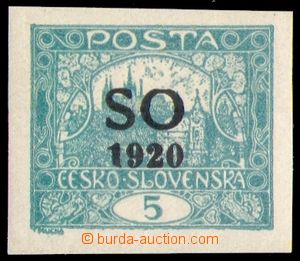 87047 -  Pof.SO3 Is, 5h blue-green imperforated, spiral type I (pos.