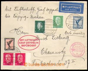 87124 - 1930 Let-dopis přepravený vzducholodí GRAF ZEPPELIN, tran