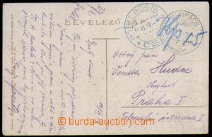 87142 - 1919 air postcard field post from Uzhhorod to Spišská Nov