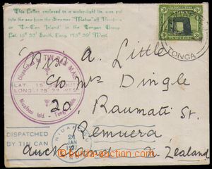87402 - 1937 PLECHOVKOVÁ POŠTA  dopis na Nový Zéland, vyfr. zn. 