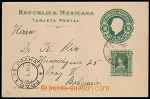 87410 - 1913 PC with printed stamp. 2c green, uprated with stamp 2c,