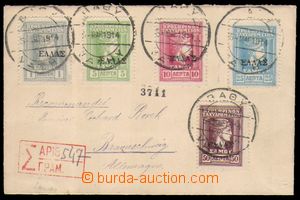 87414 - 1914 filatelisticky ovlivněný R-dopis do Německa, vyfr. z