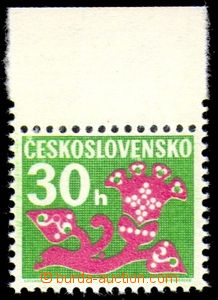 87549 - 1971 Pof.D94, Postage due stmp (flowers), stmp with upper ma