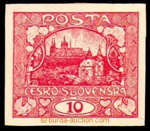 87595 -  PLATE PROOF E. CHARLES / values 10h in red color, imperfora