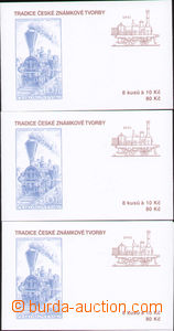 87606 - 2008 Pof.ZSt33 Tradice známkové tvorby (Pof.540), 3 kusy, 