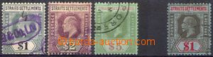 87689 - 1902 Mi.88-90, 133, král Edvard VII. kat. 260€