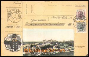 87706 - 1909 NOVÉ MĚSTO NAD METUJÍ - koláž poštovní poukázka