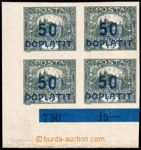 87740 - 1922 Pof.DL19STs, Postage Due - overprint issue Hradcany 50/