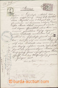 87788 - 1873 RAKOUSKO-UHERSKO, FRANCIE  úpis, půjčka, kolky franc