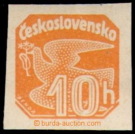 87844 - 1937 ZT hodnoty 10h novinová Holubice, v oranžové barvě 