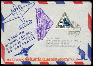 87895 - 1938 letecký dopis zaslaný do Austrálie, prošlý otvíra