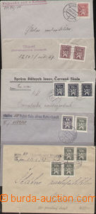87971 - 1946-48 comp. 14 pcs of official letters + 1 cut square, fra