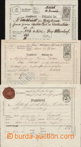 87976 - 1871 - 1879 RAKOUSKO-UHERSKO  sestava 7ks nákladních list