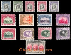 88001 - 1948 Mi.2-15, Buildings and monarch, complete set, nice, c.v