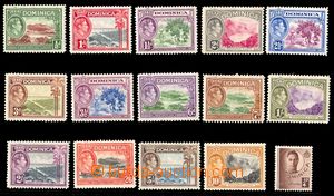 88016 - 1938-40 Mi.93-106, 107, Jiří VI. + krajiny, kompletní sé