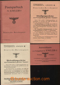 88034 - 1943 NĚMECKO  knížka Poštovní spořitelny, Postsparbuch