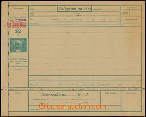 88041 - 1919 CTÚ1A Pa, Hradčany, kompletní telegram se stvrzenkou