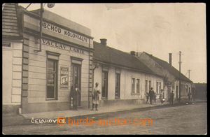 88043 - 1935 ČELÁKOVICE - ulice, koloniální obchod Václav Labí
