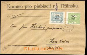 88087 - 1920 úřední dopis vyfr. zn. Pof.SO4, SO6, tisková vada p