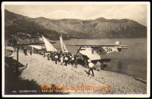 88096 - 1931 hydroplán, Dubrovnik, Chorvatsko, prošlá, odřené r