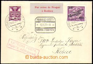 88175 - 1927 issue II, airmail letter sent from Prague to Košice, w