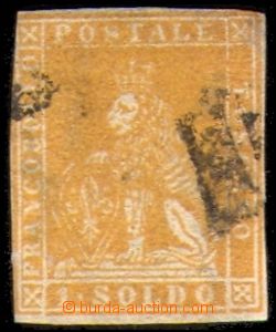 88192 - 1857 Mi.11 Lion with shield, irregular margins, label, thinn