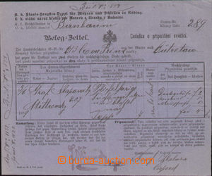 88295 - 1899 HODONÍN (Göding), hřebčín, certificate of payment 