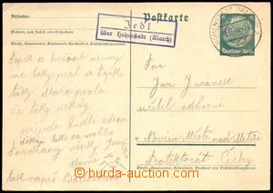 88312 - 1940 poštovna JEDL/ über Hohenszadt (March), kat. Geb.0468