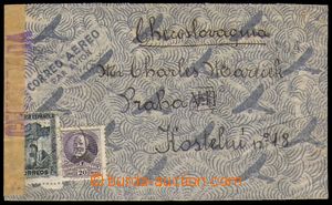 88334 - 1937 airmail letter to Czechoslovakia with Mi.621 and 627, C