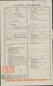 88345 - 1922 request sheet, used printed matter 438. Czech. - German